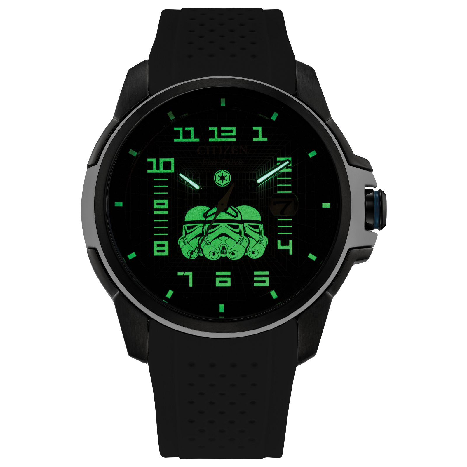 Reloj Citizen Imperial Trooper negro edición especial Star Wars para caballero AW1659-00W | Elegancia Relojeria